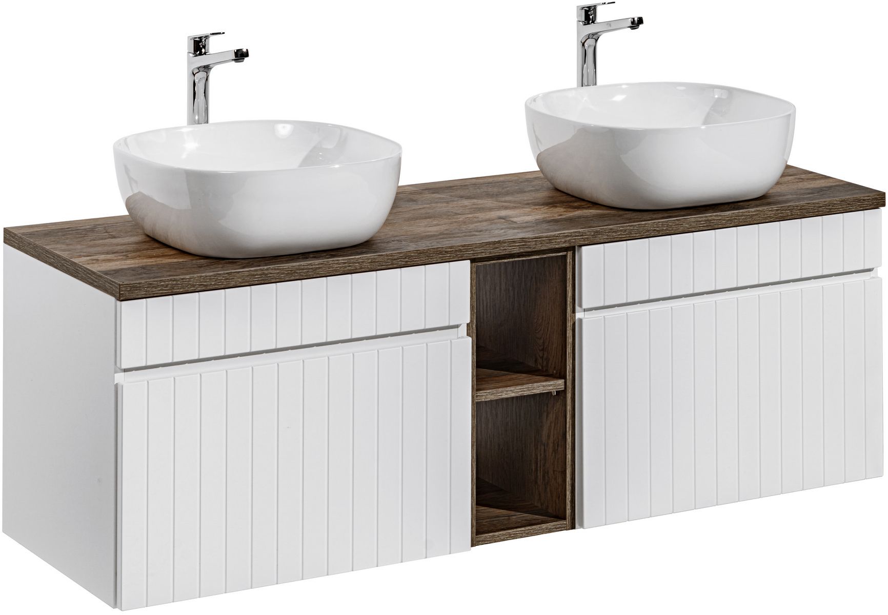 Darmowa Dostawa - Szafka z zestawu łazienkowego 180x45.6x cm podumywalkowa wisząca Comad Iconic White SETICWB180CM6254