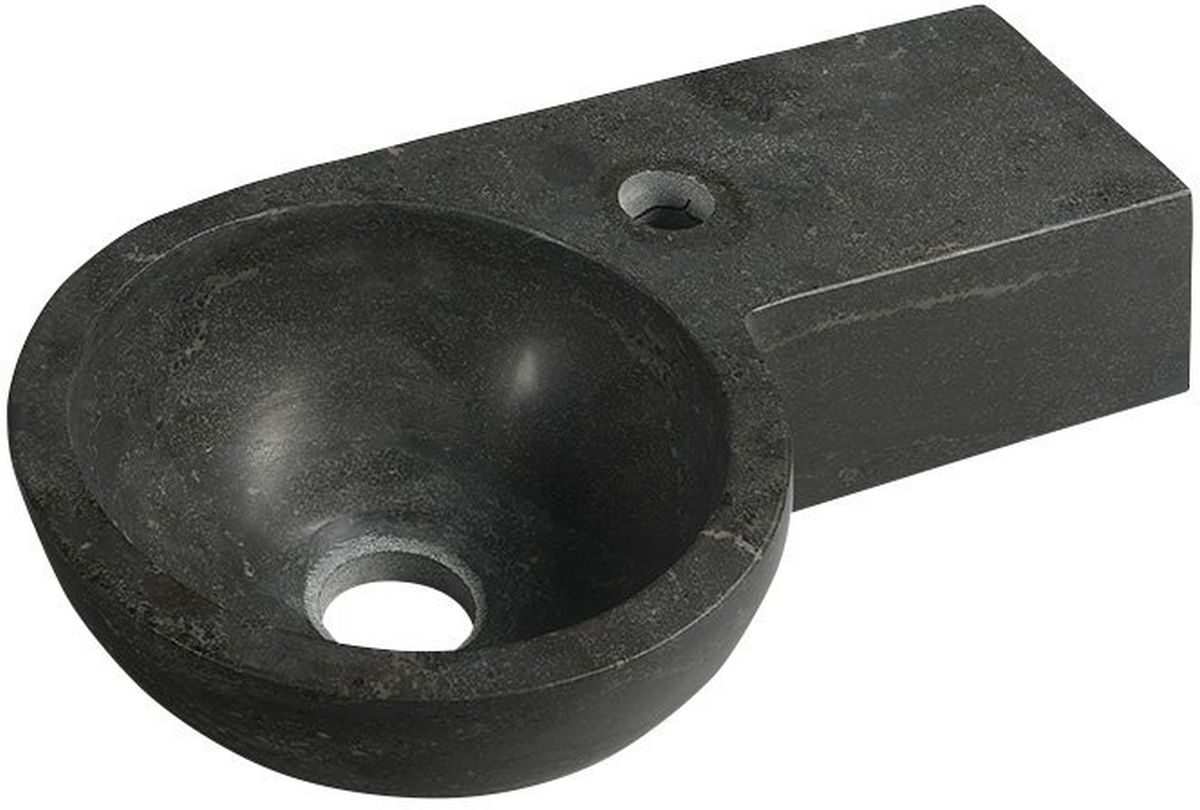 Darmowa Dostawa - Umywalka 40x23 cm ścienna antracyt Sapho Blok 240132