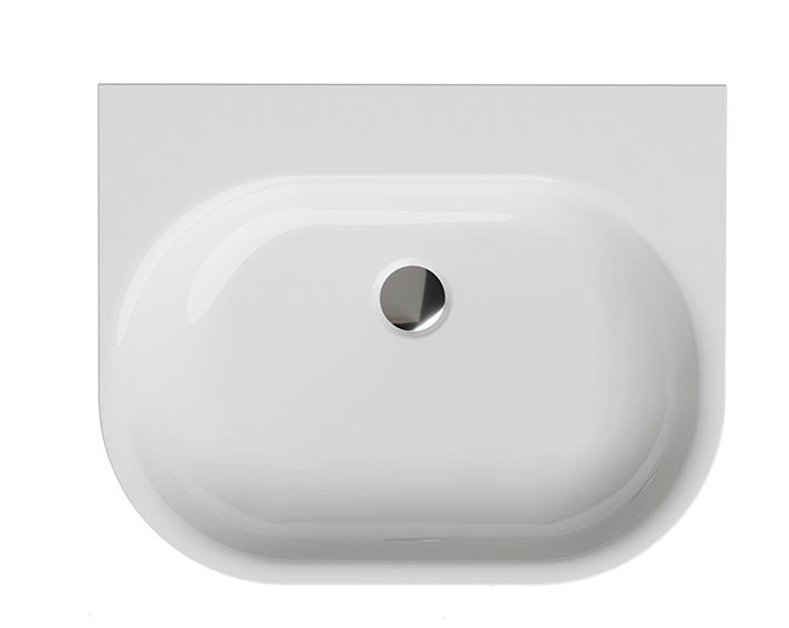 Darmowa Dostawa - Umywalka 50x40 cm nablatowa biała Sanplast Luxo Mineral 640370010001000