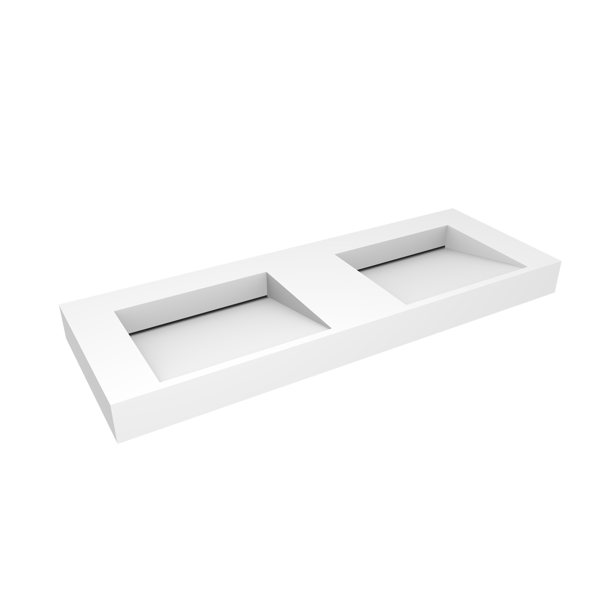 Darmowa Dostawa - Umywalka 140x45 cm prostokątna ścienna-podwójna biała Oltens Stila 40005900