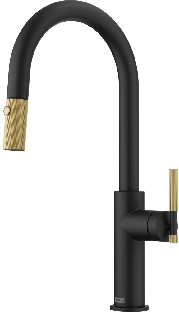 Darmowa Dostawa - Bateria kuchenna stojąca czarna-złoto/stare złoto Franke Maris Stripes 1150747673