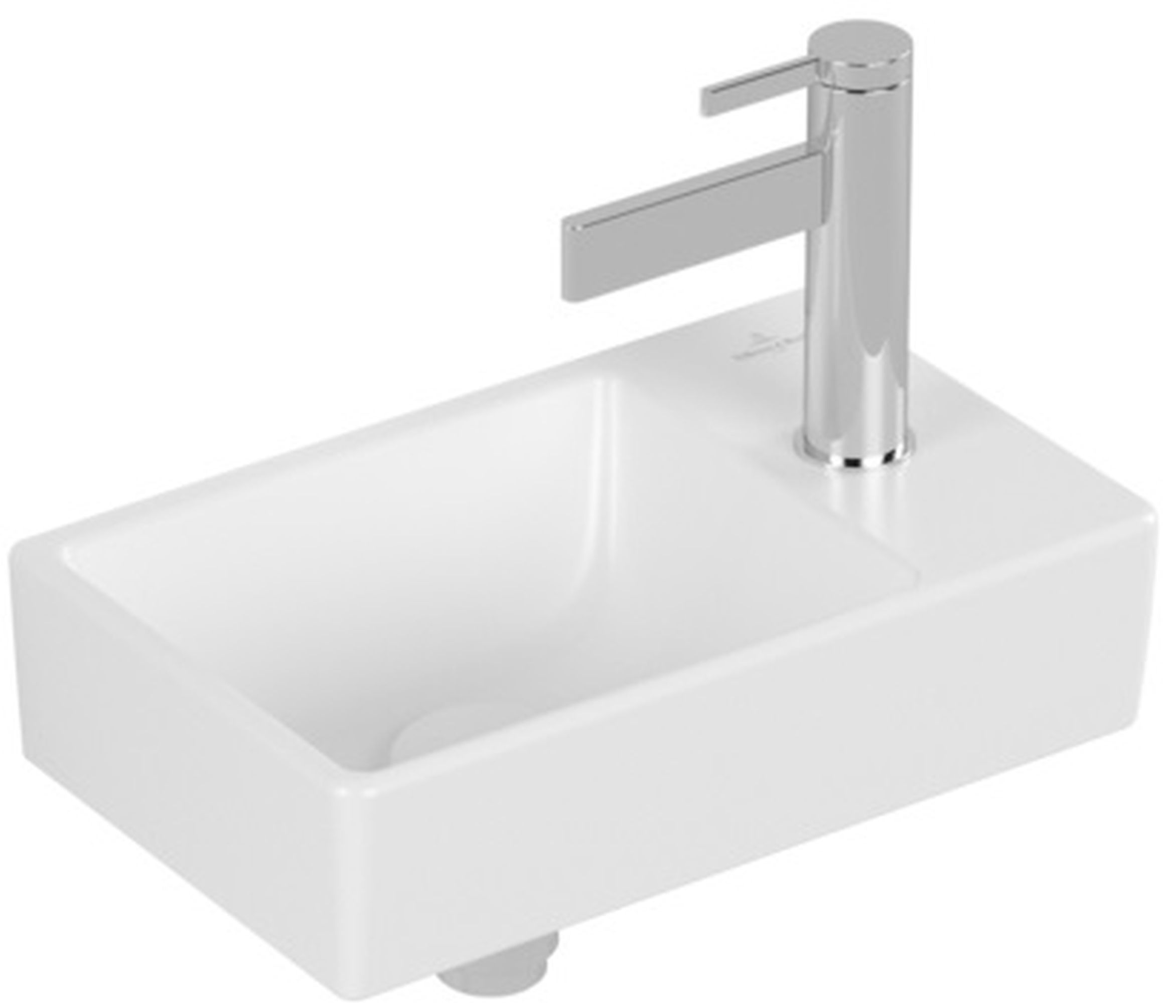 Darmowa Dostawa - Umywalka 36x22 cm prostokątna ścienna-meblowa biała Villeroy & Boch Avento 43003LRW