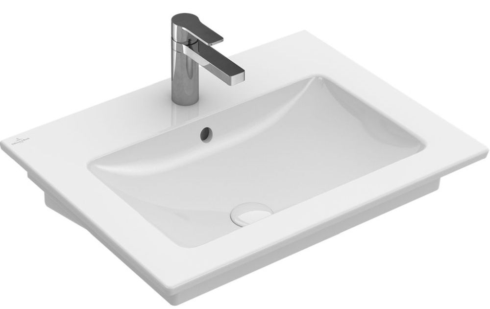 Darmowa Dostawa - Umywalka 65x50 cm prostokątna ścienna-meblowa biała Villeroy & Boch Venticello 412467R1