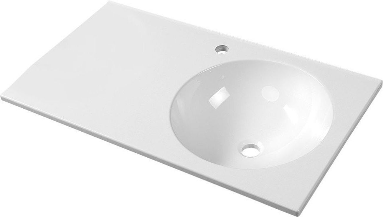 Darmowa Dostawa - Umywalka 80x47 cm prostokątna ścienna biała Sapho Juno JU081