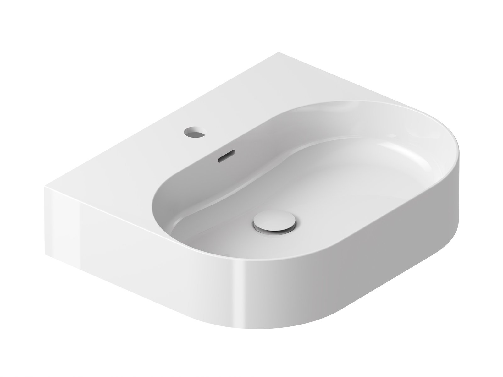 Darmowa Dostawa - Umywalka 55.3x45.2 cm prostokątna ścienna biała Ravak Ceramic XJX01155008