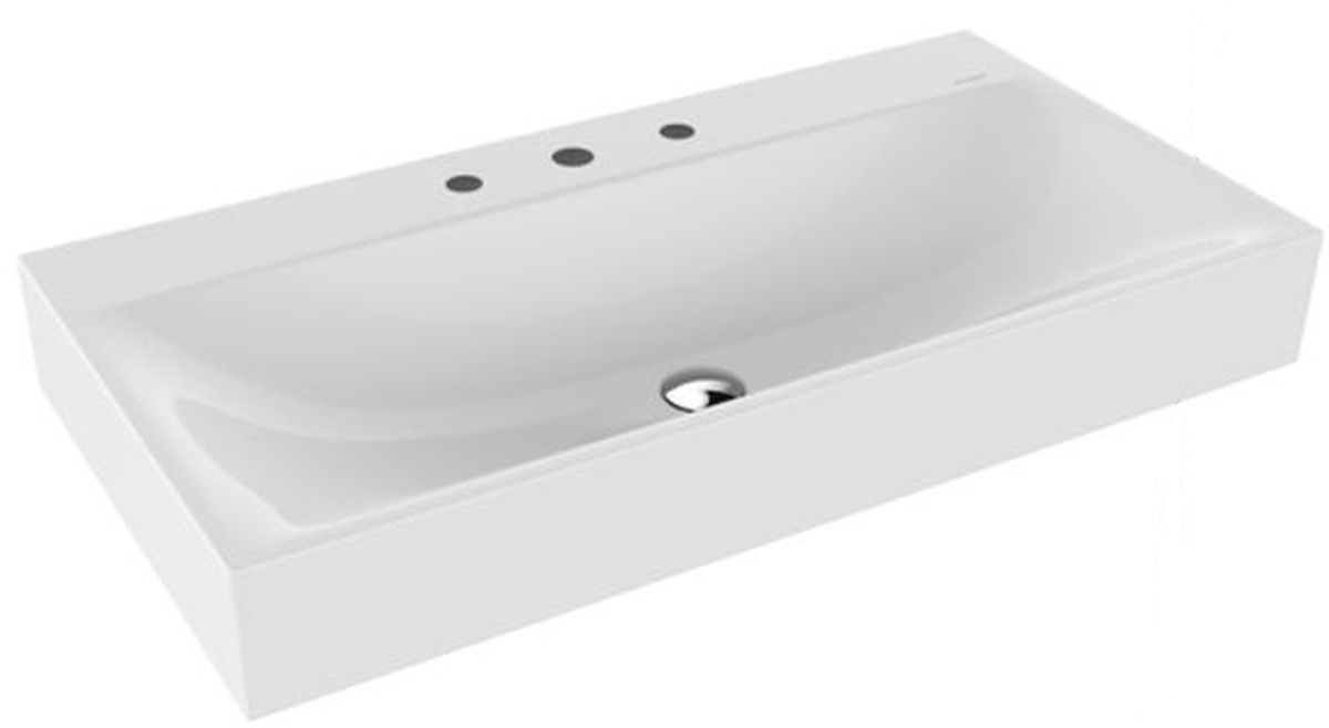 Darmowa Dostawa - Umywalka 90x46 cm prostokątna ścienna biała Kaldewei Silenio 904406273001