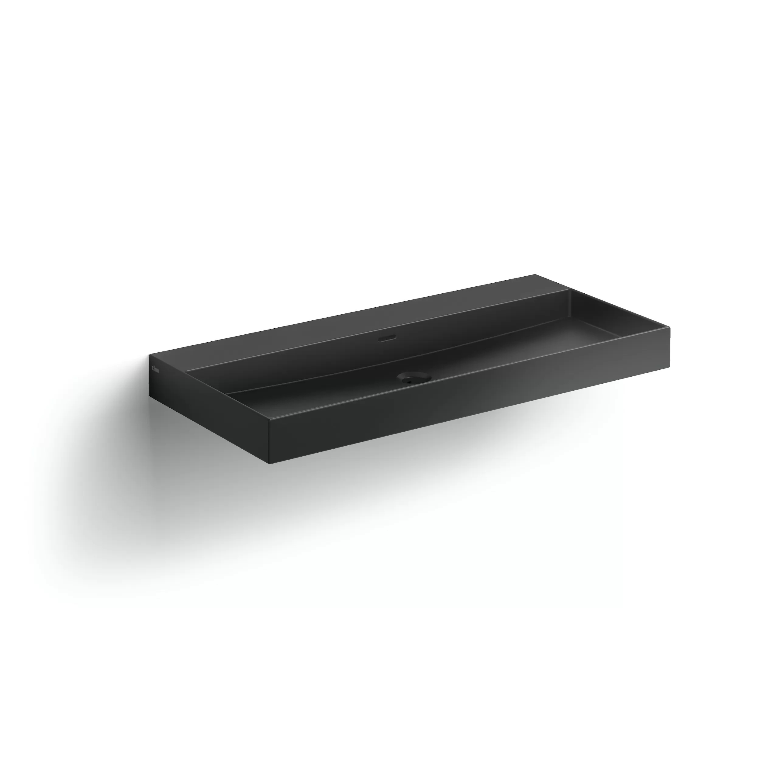Darmowa Dostawa - Umywalka 90x42 cm prostokątna ścienna-nablatowa czarna Clou New Wash Me CL0230434