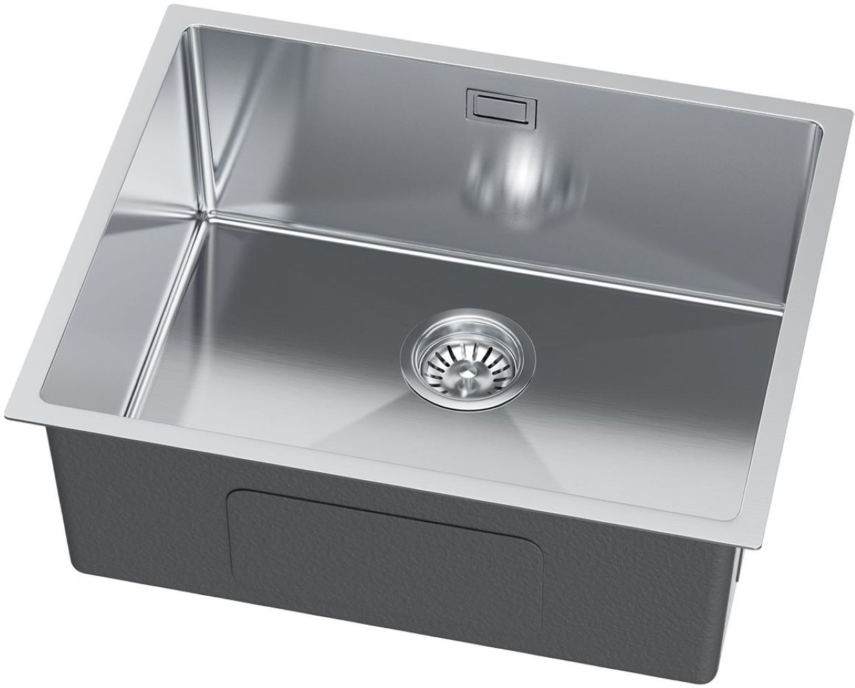 Darmowa Dostawa - Zlewozmywak stalowy z syfonem 54x44 cm stal Ruvetti Stelio 5001SBS60P