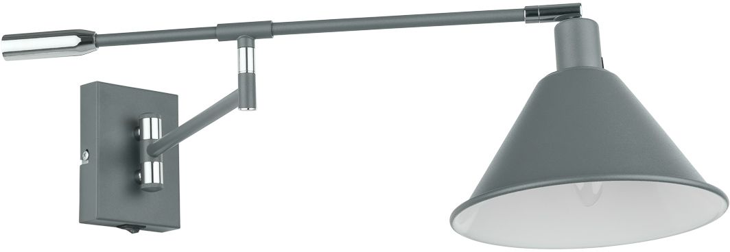 Darmowa Dostawa - Kinkiet 1x60 W szary Italux Trinity MB402721ITGR