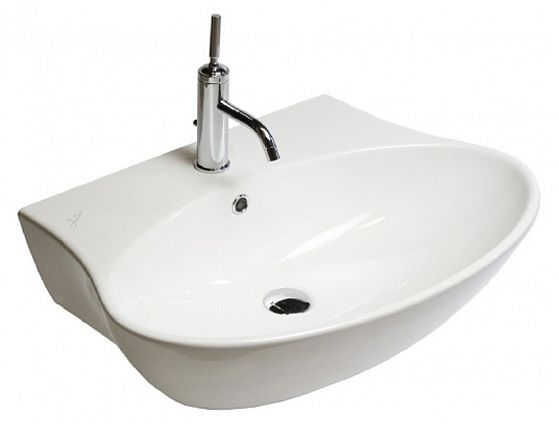Darmowa Dostawa - Umywalka 68x48 cm owalna ścienna-nablatowa biała Hatria Nido YXEP01
