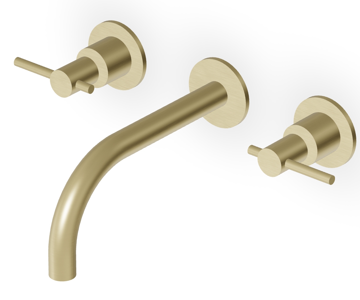 Darmowa Dostawa - Bateria umywalkowa podtynkowa złota Zucchetti Helm ZHL760XP31