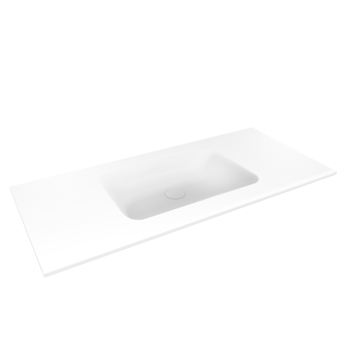 Darmowa Dostawa - Umywalka 100.2x46 cm prostokątna meblowa biała Oltens Kalla 40211000