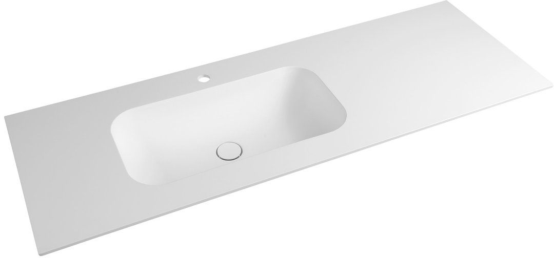 Darmowa Dostawa - Umywalka 130x51.5 cm prostokątna meblowa biała Sapho Aruba AR130B1L