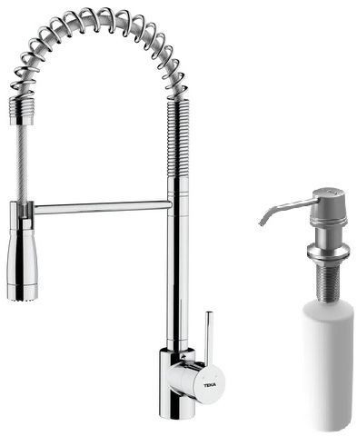 Darmowa Dostawa - Bateria kuchenna z dozownikiem stojąca chrom Teka ARK abset11215