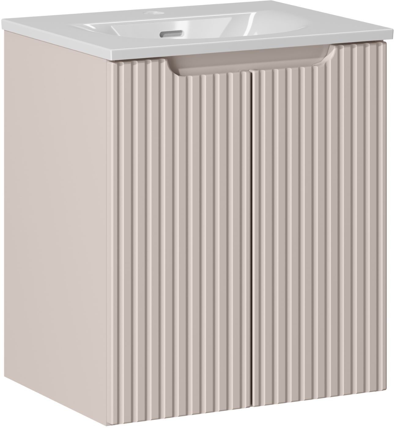 Darmowa Dostawa - Umywalka z szafką 50 cm beżową Comad Nova Cashmere SETNOC50CMDSKY3