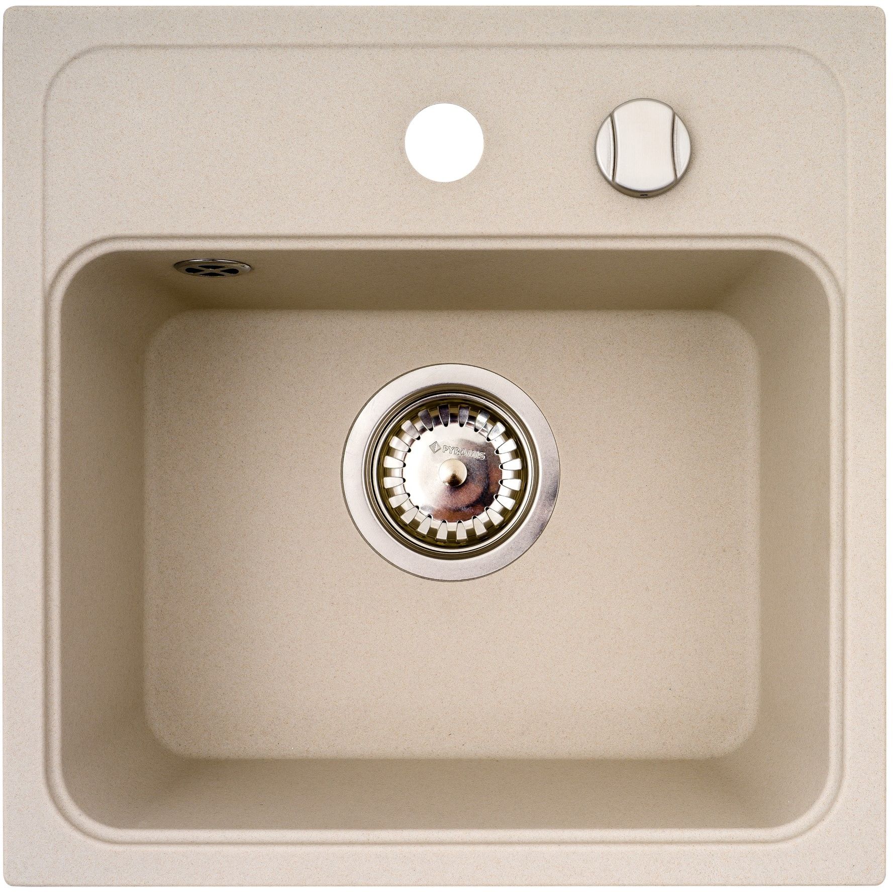 Darmowa Dostawa - Zlewozmywak granitowy 40x40 cm beżowy Pyramis Camea 070013701