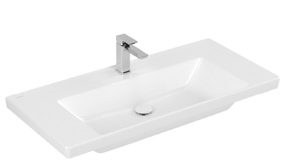 Darmowa Dostawa - Umywalka 100x47 cm prostokątna ścienna-meblowa biała Villeroy & Boch Subway 3.0 4A70A301