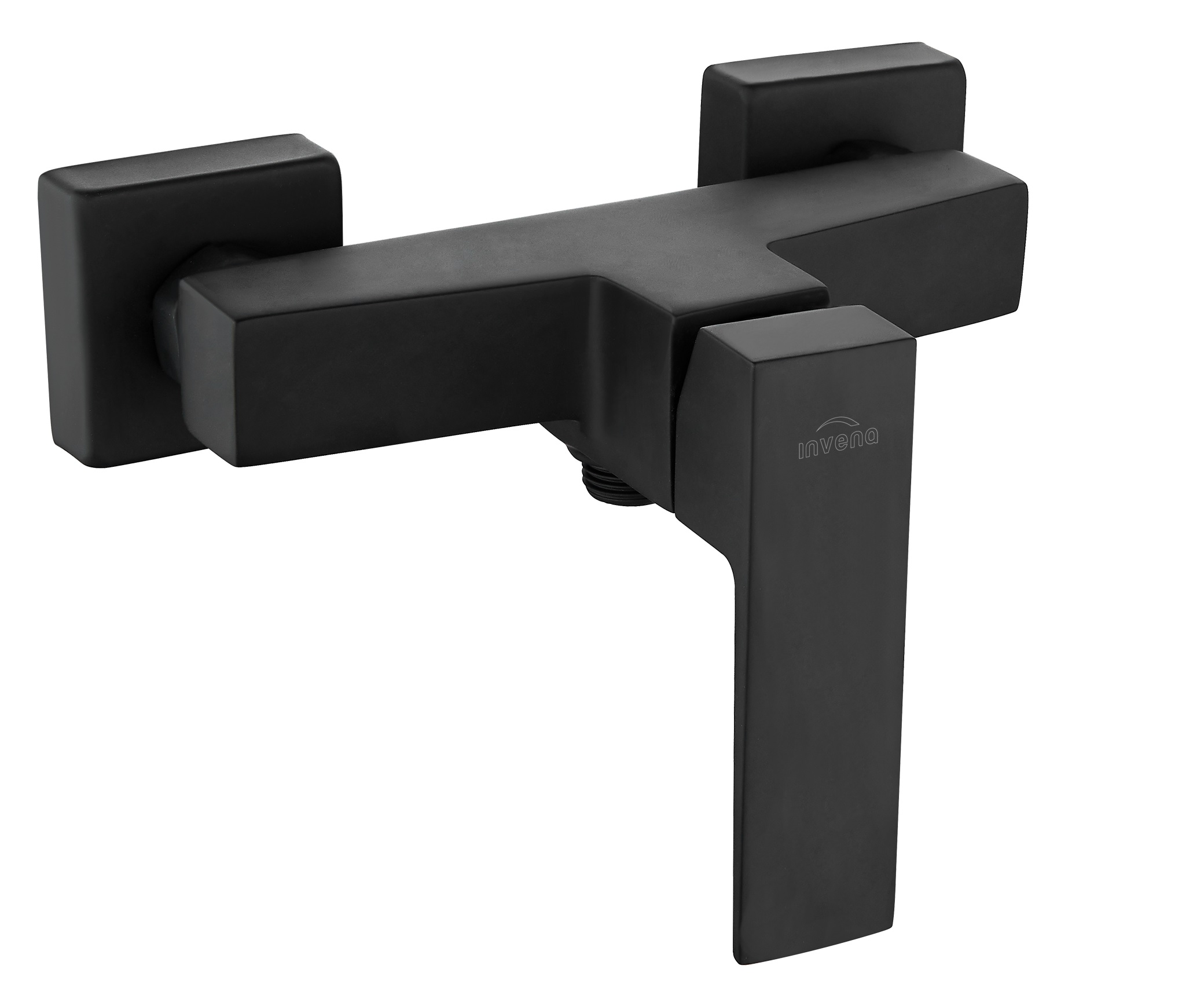 Darmowa Dostawa - Bateria prysznicowa ścienna czarny Invena Paros BN09004