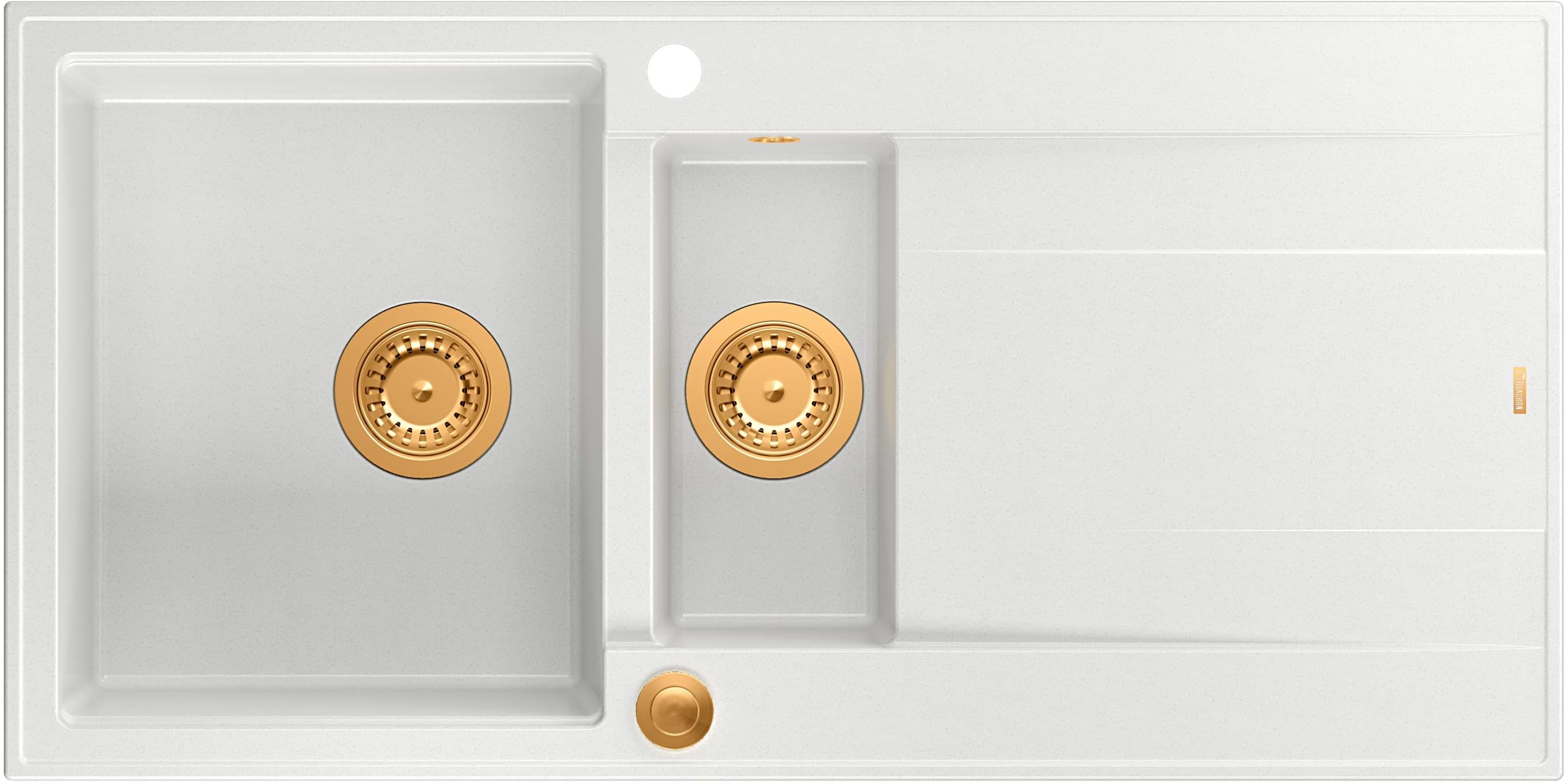 Darmowa Dostawa - Zlewozmywak GraniteQ 100x50 cm Quadron Evan HQE510050U1PVDC1P2O