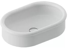 Darmowa Dostawa - Umywalka 60x40 cm półokrągła nablatowa biała Art Ceram Brera BRL0030100