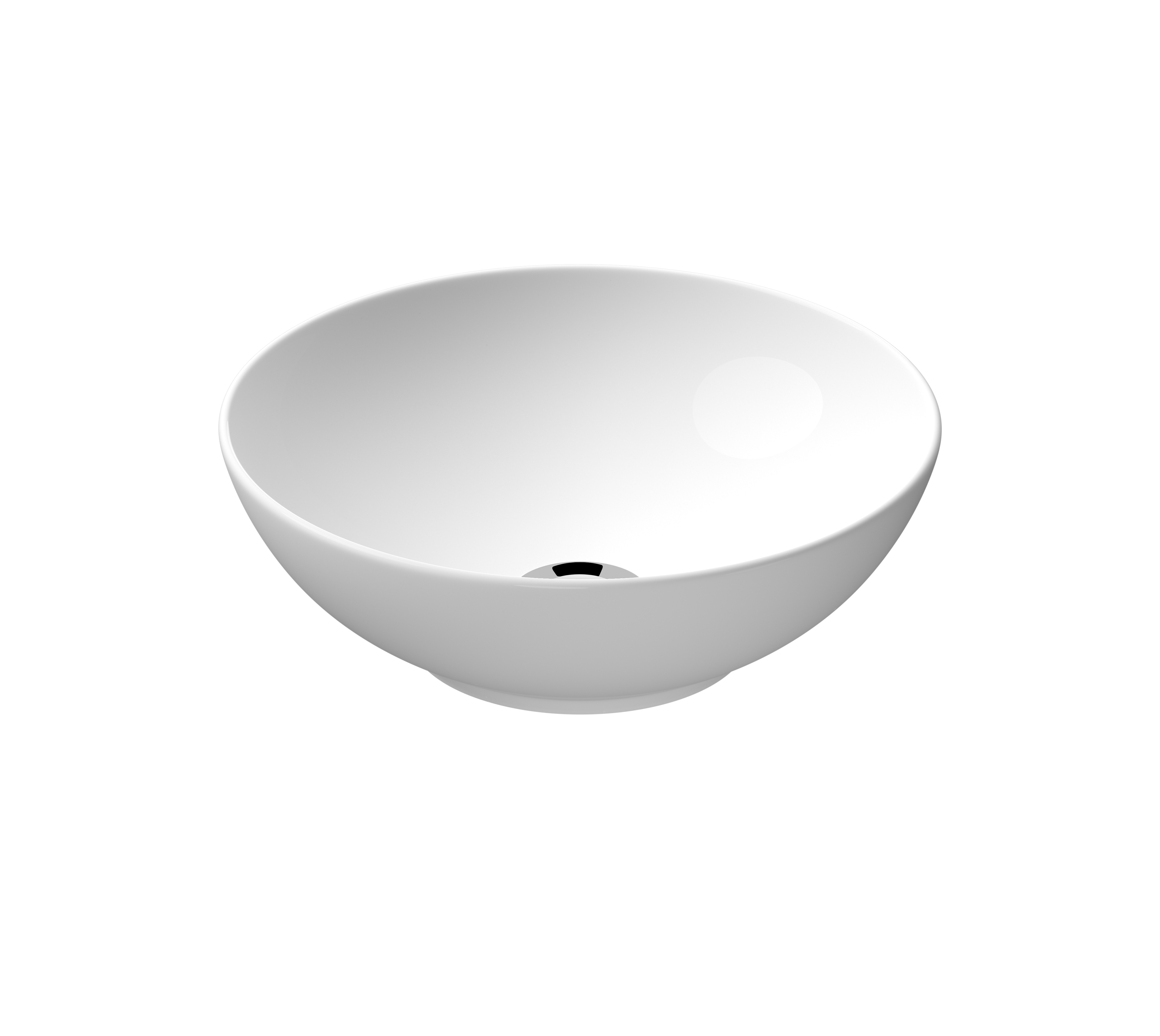 Darmowa Dostawa - Umywalka 40x40 cm okrągła nablatowa biała Mito Savio K711001