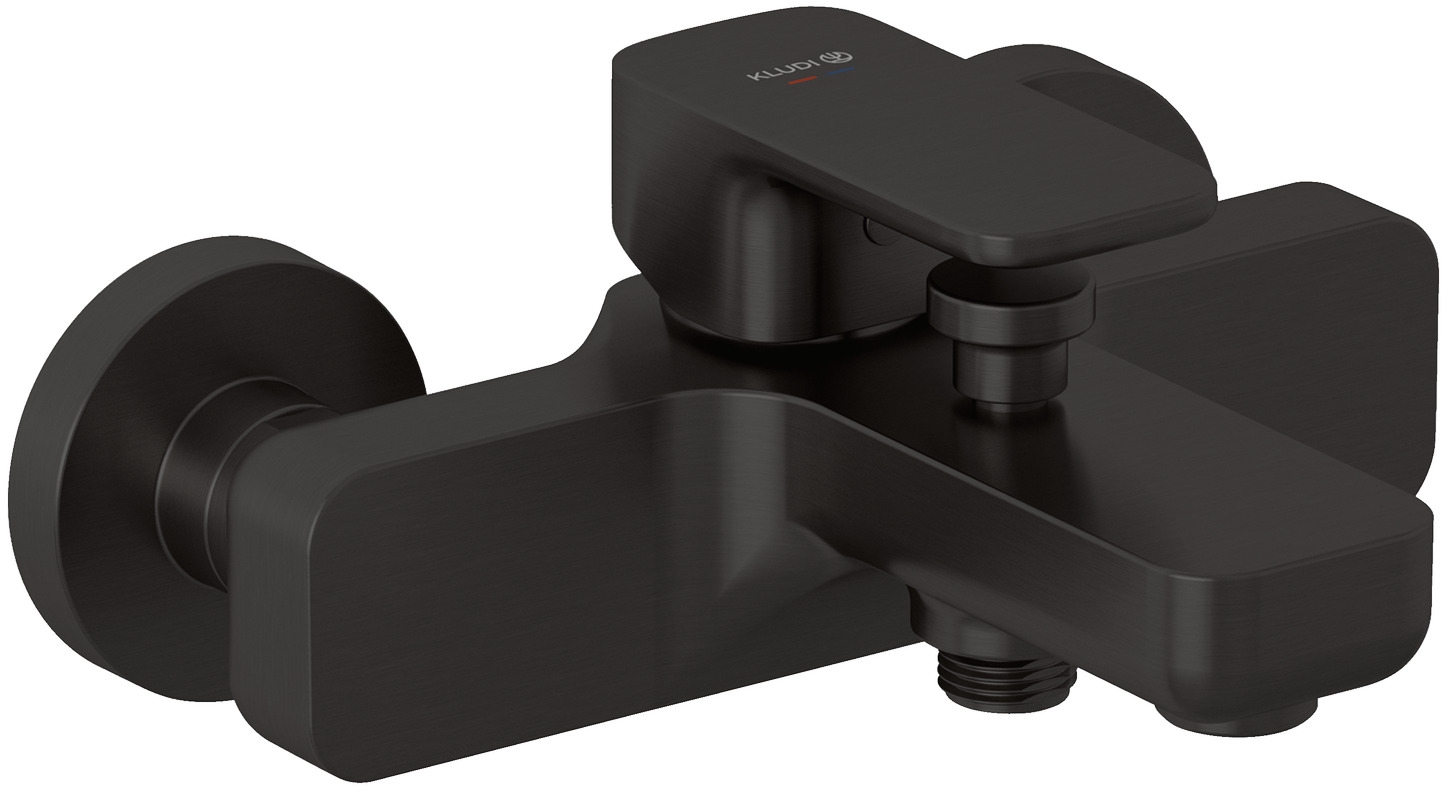 Darmowa Dostawa - Bateria wannowo-prysznicowa ścienna czarna Kludi Renon 42691N275