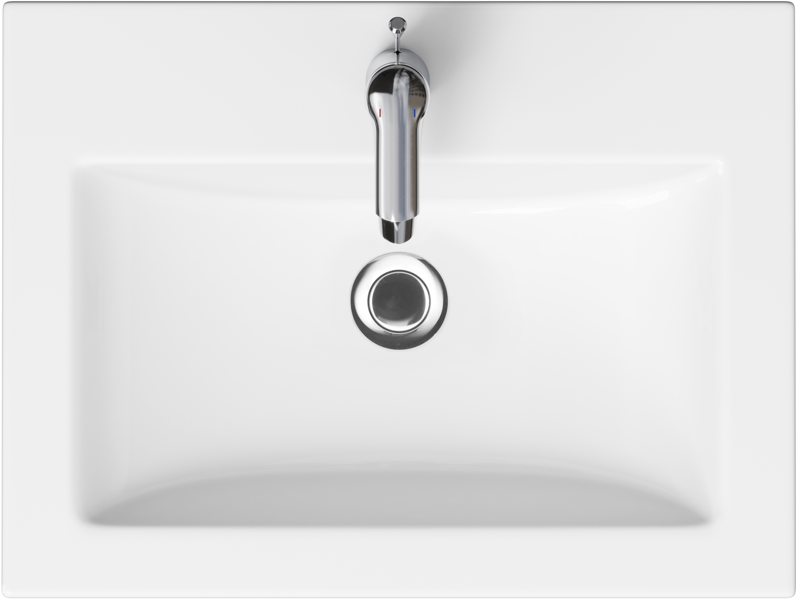 Darmowa Dostawa - Umywalka 60x45 cm prostokątna meblowa biała Cersanit Como K32003ECO