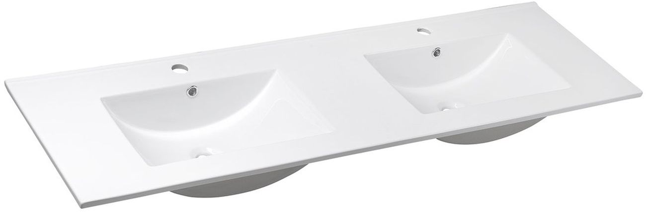 Darmowa Dostawa - Umywalka 151x46 cm prostokątna meblowa-podwójna biała Sapho Slim 1601150