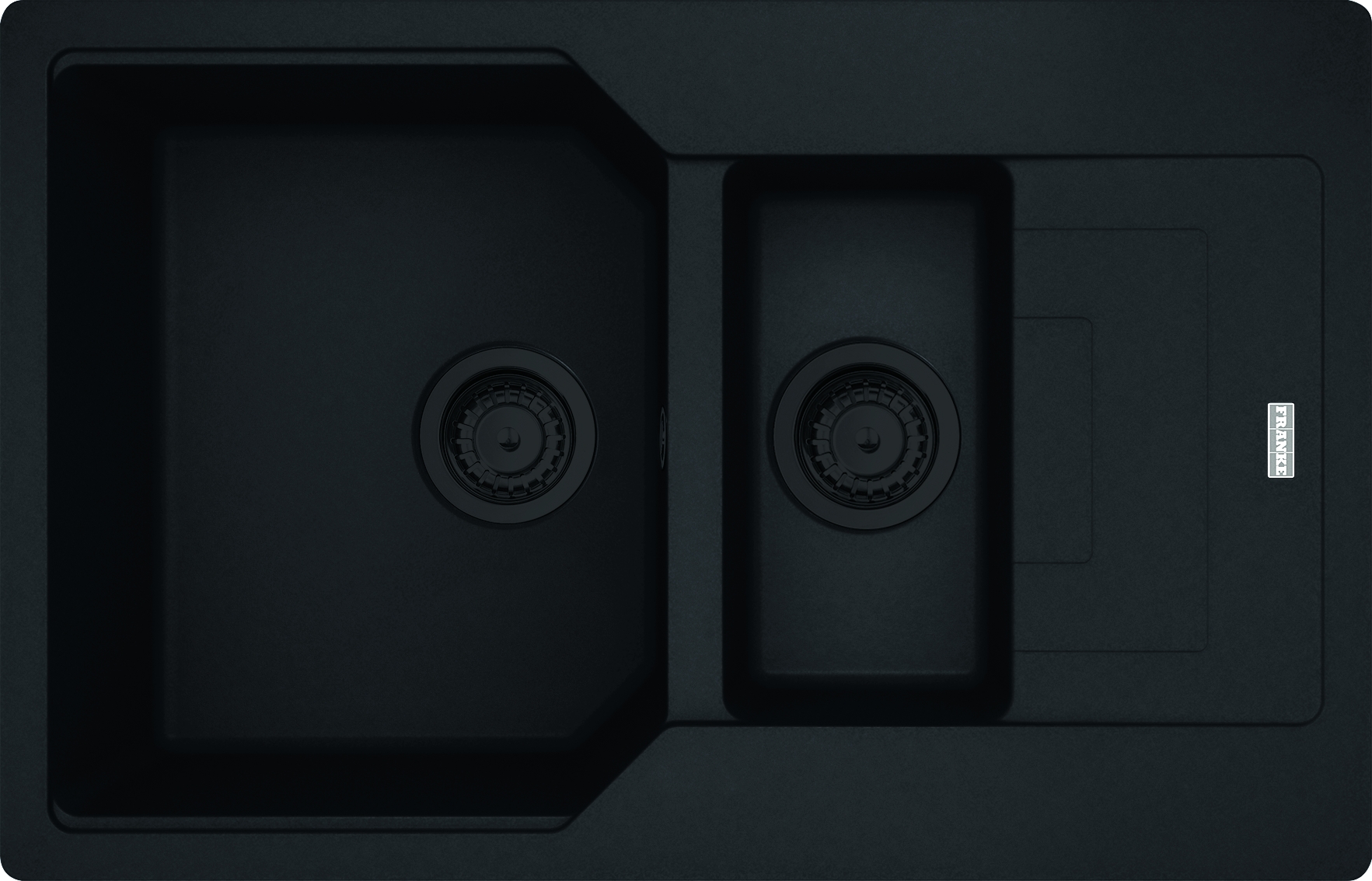 Darmowa Dostawa - Zlewozmywak granitowy 78x50 cm czarny Franke Urban 1140697748