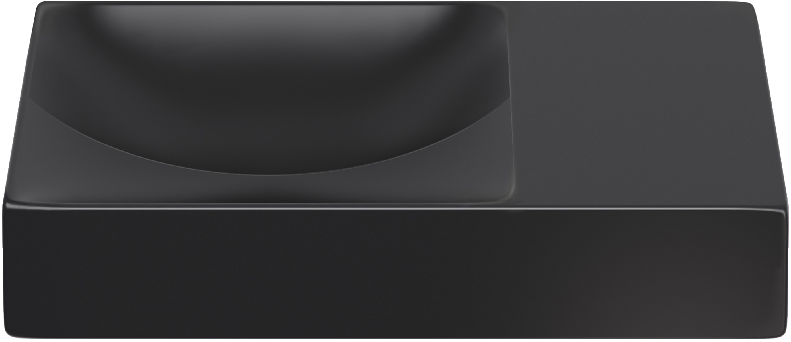 Darmowa Dostawa - Umywalka 38x19 cm prostokątna ścienna-nablatowa czarna Clou Vale CL0330161R