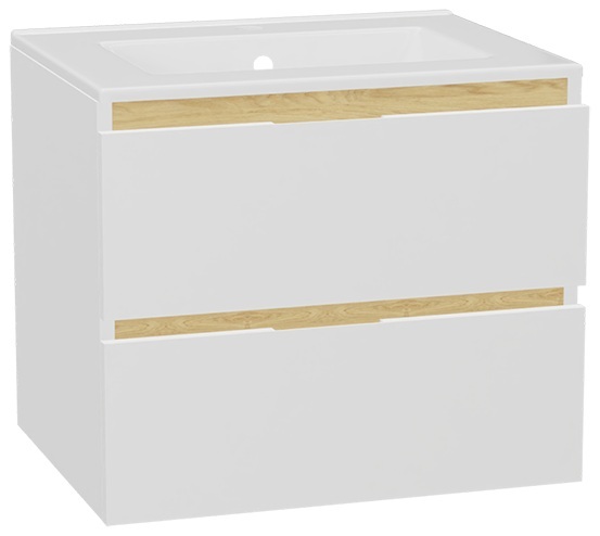 Darmowa Dostawa - Umywalka z szafką 61 cm białą Excellent Tuto 2.0 MLEX2172K600136WHWH