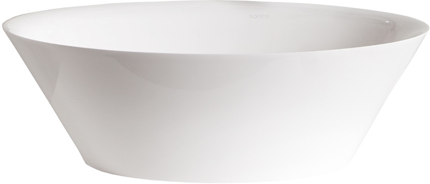 Darmowa Dostawa - Umywalka 50x35 cm owalna nablatowa biała Sanitti Sei SEI50BP