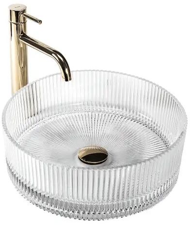 Darmowa Dostawa - Umywalka 36x36 cm okrągła nablatowa Rea Ingrid REAU8522