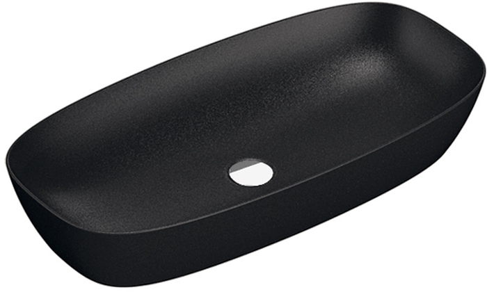 Darmowa Dostawa - Umywalka 80x40 cm owalna nablatowa czarna Catalano Green 0622800022