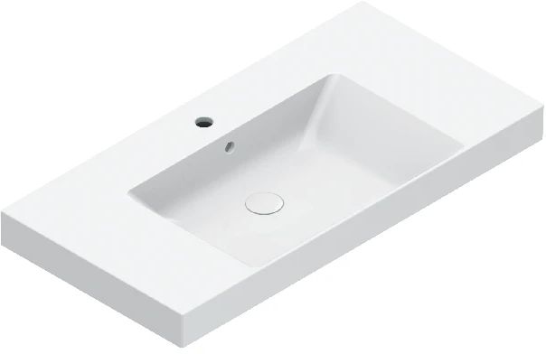 Darmowa Dostawa - Umywalka 100x50 cm prostokątna ścienna biała Catalano Zero 0121011001