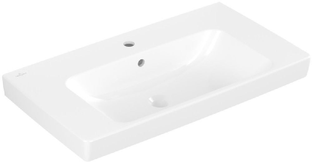 Darmowa Dostawa - Umywalka 80x45.5 cm prostokątna ścienna biała Villeroy & Boch Architectura 4A878001