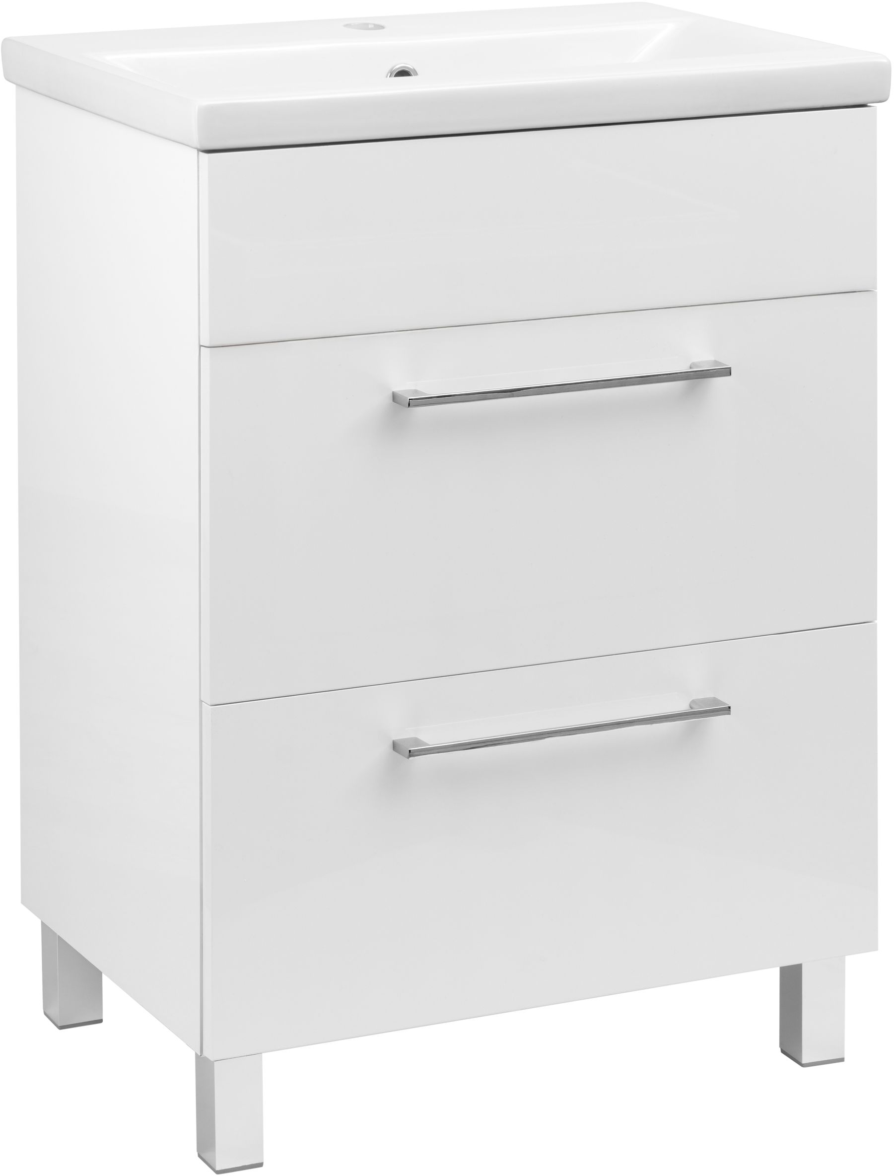 Darmowa Dostawa - Umywalka z szafką 61 cm białą Astor Sol AFBUI61127