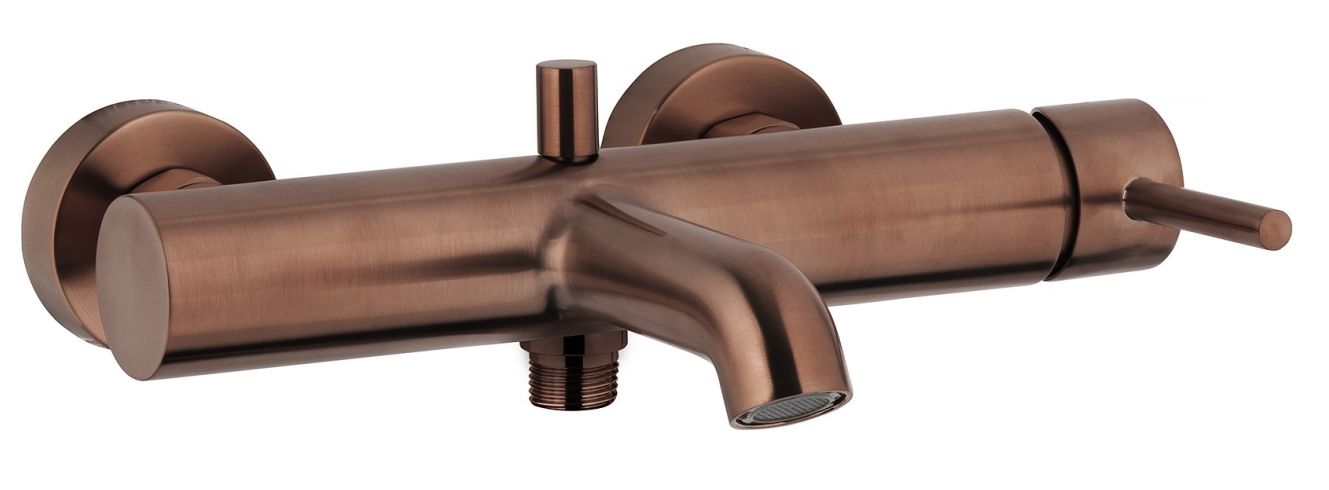 Darmowa Dostawa - Bateria wannowo-prysznicowa ścienna miedź KFA Armatura Moza 503402034