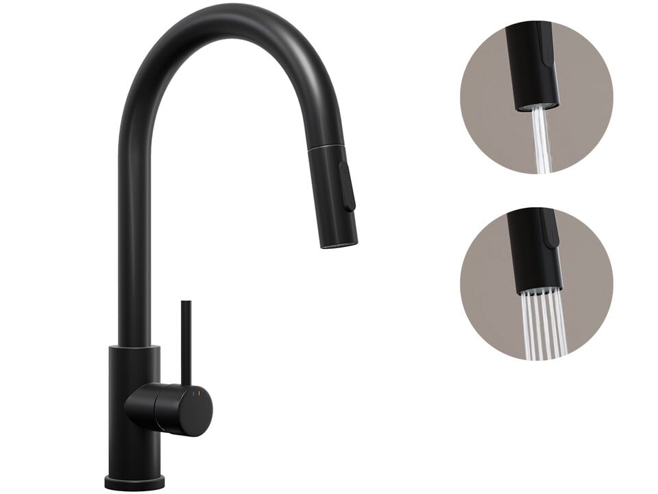 Darmowa Dostawa - Bateria kuchenna stojąca czarna Primagran PBW9010KC