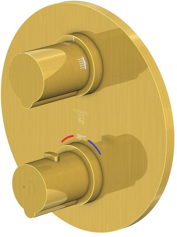 Darmowa Dostawa - Bateria wannowo-prysznicowa podtynkowa z termostatem złota Steinberg 100 10041333BG