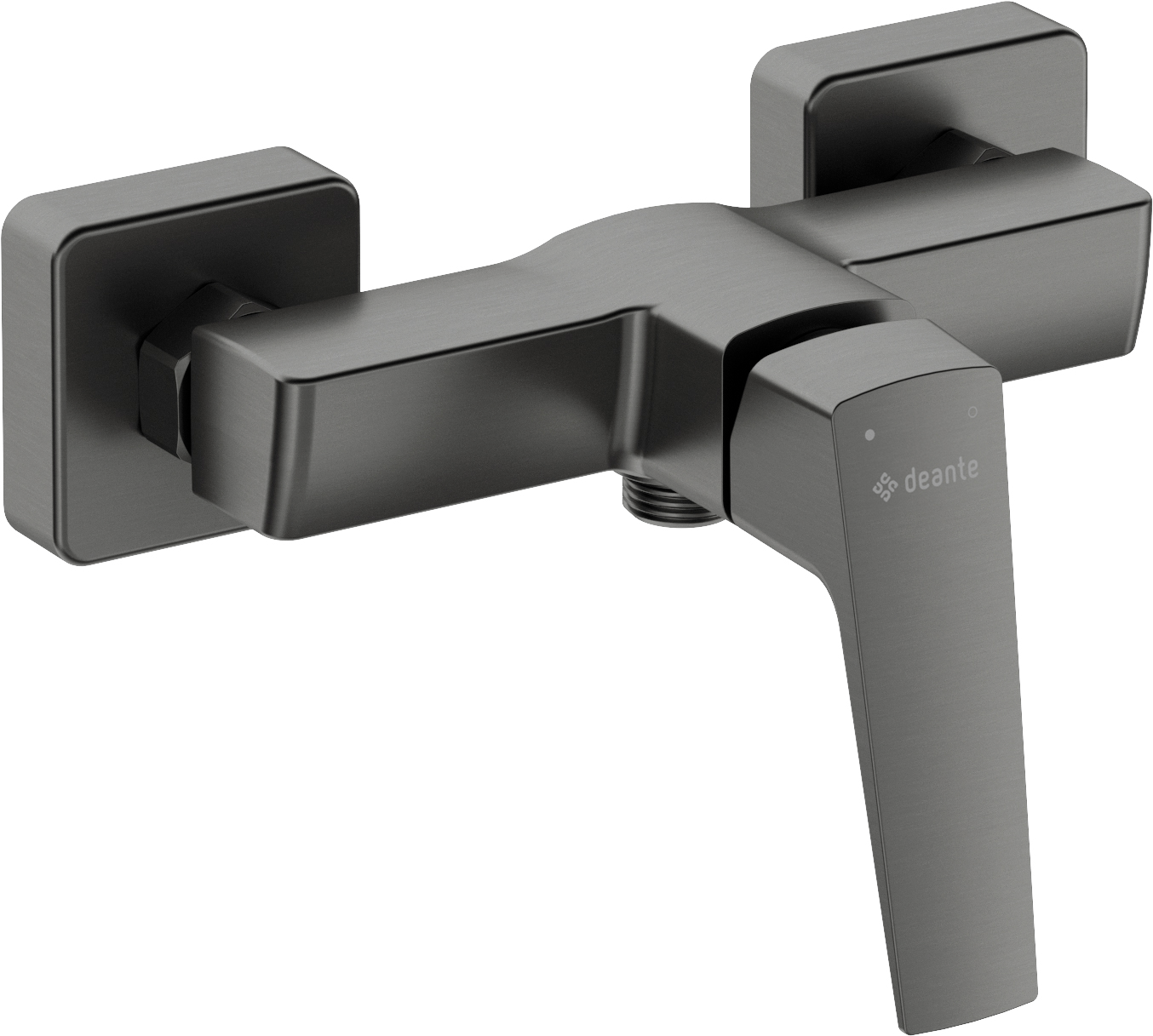 Darmowa Dostawa - Bateria prysznicowa ścienna grafitowa Deante Blur BQLD40M