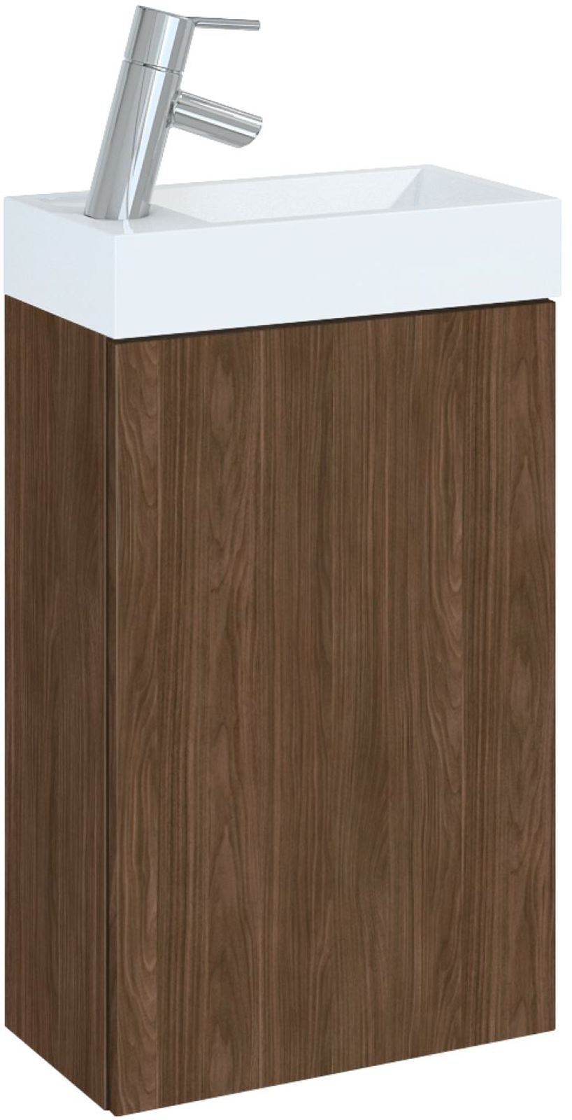 Darmowa Dostawa - Umywalka z szafką 40.2 cm orzech Elita Young Basic RE168992007060