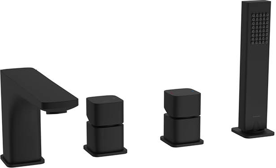 Darmowa Dostawa - Bateria wannowo-prysznicowa nawannowa czarna Excellent Keria AREX2034BL