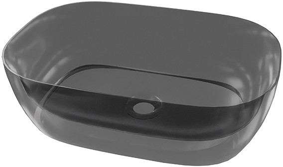 Darmowa Dostawa - Umywalka 50x34 cm owalna czarna LaVita Queen 5900378341079