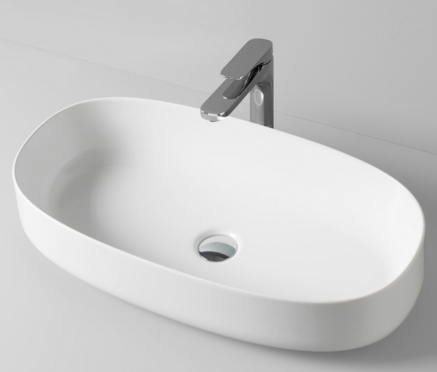 Darmowa Dostawa - Umywalka 68x35 cm owalna nablatowa czarna Art Ceram Cognac COL0050300