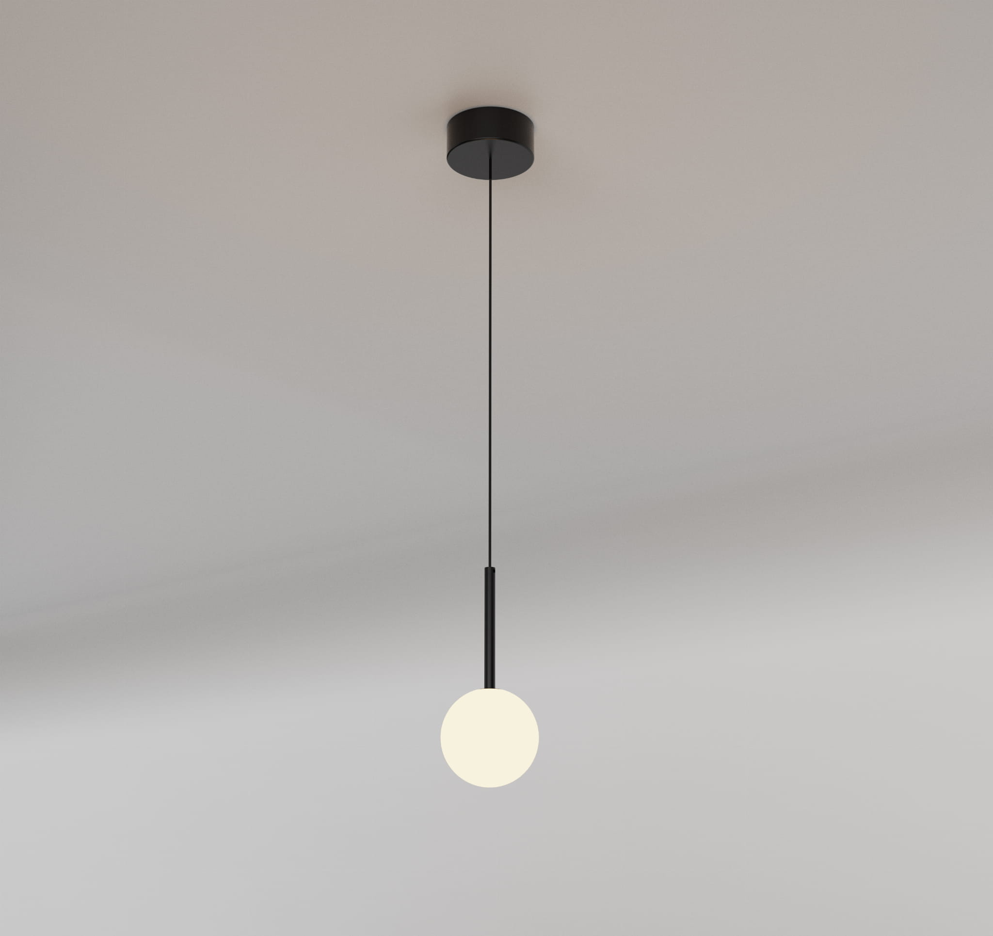 Darmowa Dostawa - Lampa wisząca 1x5 W biała-czarna Mantra Cellar 7634