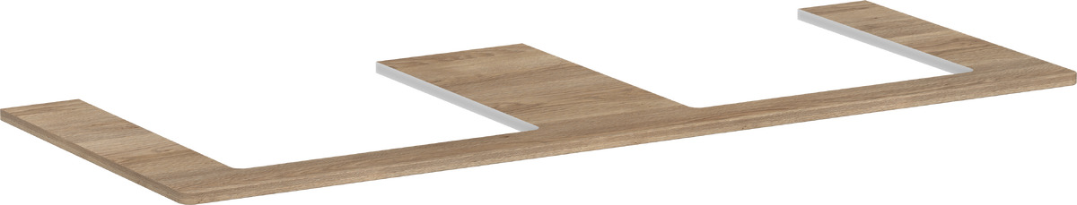 Darmowa Dostawa - Blat naszafkowy 136x55 cm dąb Hansgrohe Xelu Q 54099230