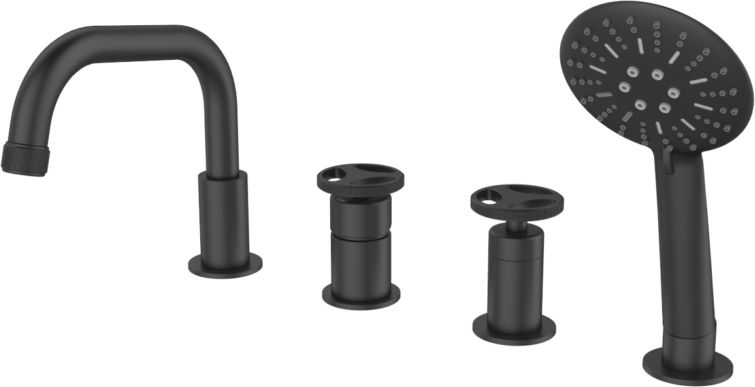 Darmowa Dostawa - Bateria wannowo-prysznicowa nawannowa czarna Sea-Horse Loftea Black BJV4031B