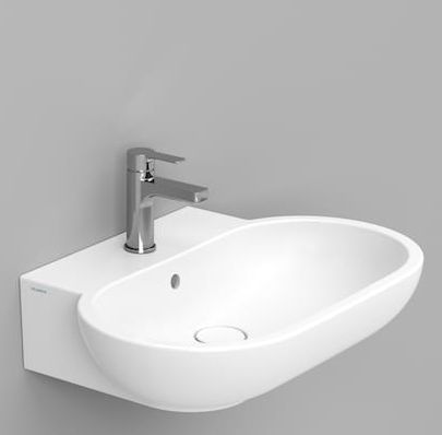 Darmowa Dostawa - Umywalka 65x46 cm owalna ścienna biała Ceramica Dolomite Mirto D461141