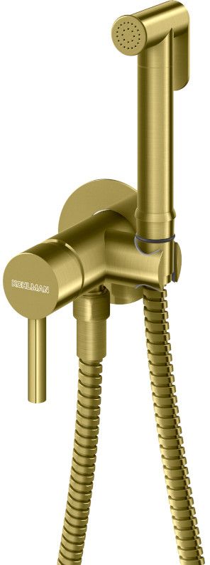 Darmowa Dostawa - Bateria bidetowa podtynkowa złota Kohlman Axel Black QW135AGDB